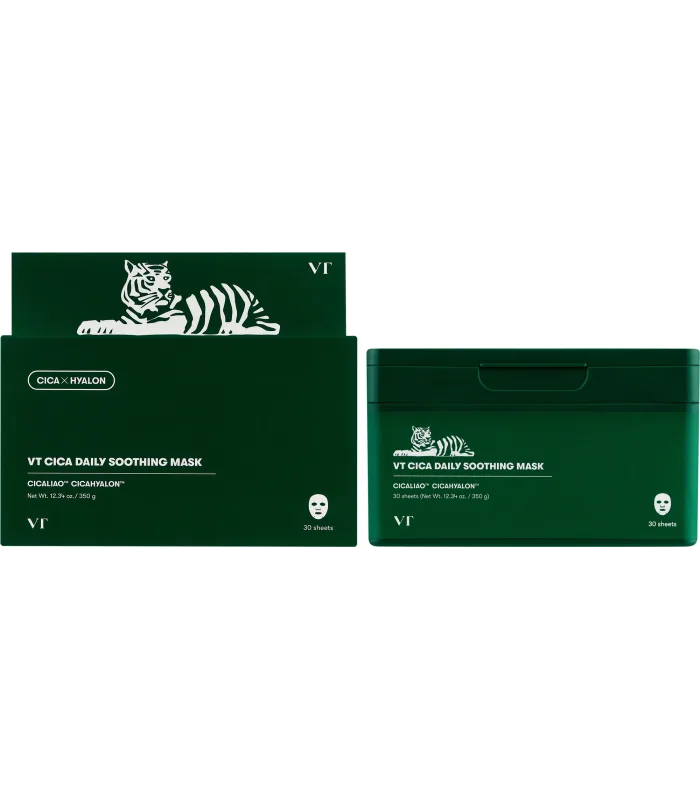 Cica Daily Soothing Mask - Набір щоденних заспокійливих масок із центелою азійською