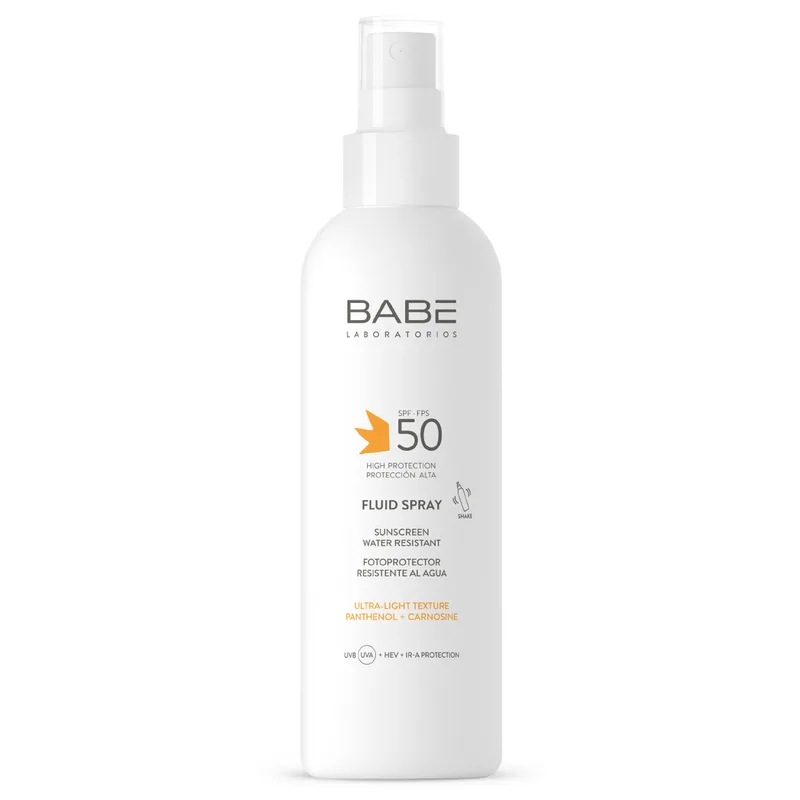 Флюїд-спрей BABE LABORATORIOS (Бабе Лабораторіос) Sun Protection (Сан Протекшн) сонцезахисний водостійкий SPF 50 200 мл