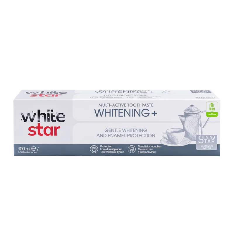 Зубна паста WHITE STAR (Вайт Старт) Whitening+ безпечне відбілювання та захист емалі 100 мл