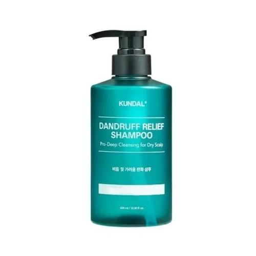 Шампунь для сухої шкіри голови з ароматом білого мускусу 500 мл KUNDAL dandruff relief shampoo white musk