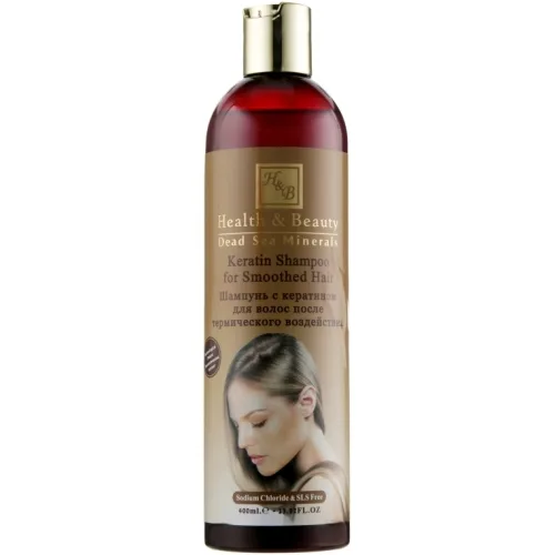 Шампунь для волосся з кератином 400 мл Health & Beauty Keratin Shampoo