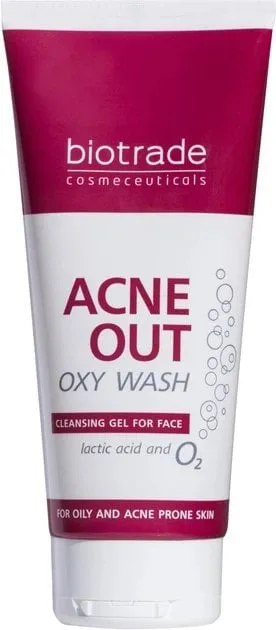 Гель очищающий з чистим киснем і молочною кислотою Biotrade ACNE OUT 200 мл (3800221840532)