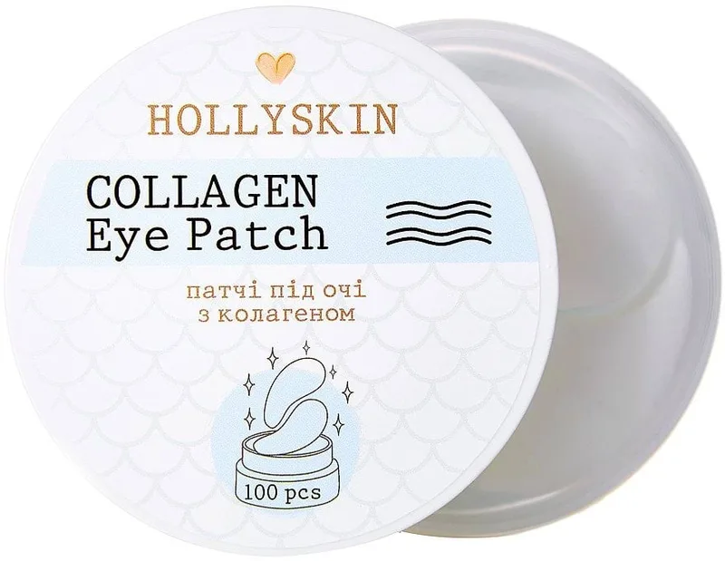 Патчі під очі з колагеном Collagen Eye Patch, 100 шт. Hollyskin (355312877)