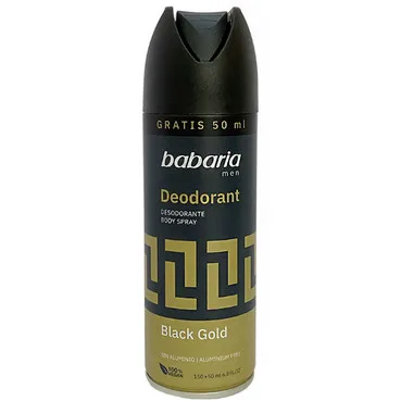 Дезодорант Babaria (Бабарія) чорне золото спрей для тіла 200 мл