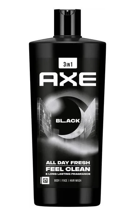 Гель для душу та шампунь AXE Black 700 мл (8720181166389)