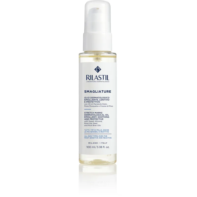 Rilastil Stretch Marks Dermatological Oil - Дерматологическое смягчающее и успокаивающее масло