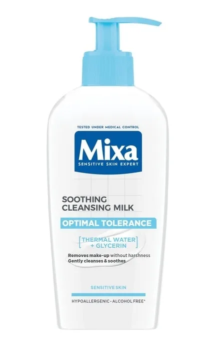 Очищувальне молочко Mixa Optimal Tolerance для чутливої шкіри обличчя 200 мл (3600550304718)