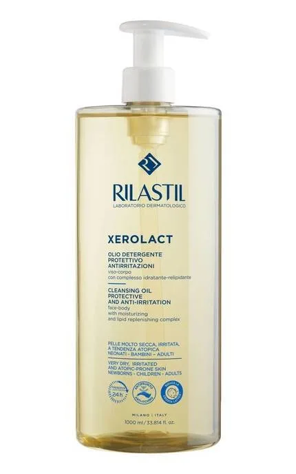 Олія рослинна Rilastil (Ріластіл) Xerolact очищаюча для дуже сухої схильної до подразнень шкіри 1000 мл