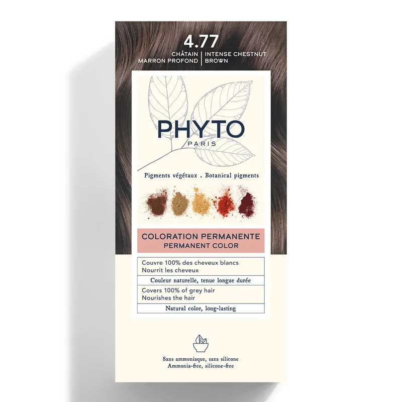 Крем-фарба для волосся Phyto (Фіто) Phytocolor Тон 4.77 (темний шатен каштановий)