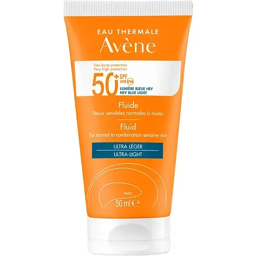 Флюїд Avene (Авене) сонцезахисний для нормальної та комбінованої шкіри обличчя SPF 50+, 50 мл