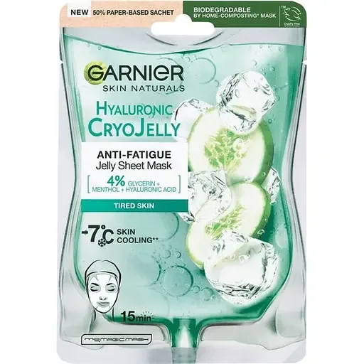 Гіалуронова тканинна маска-желе з ефектом охолодження та зволоження Garnier Skin Naturals 5 г (3600542500586)