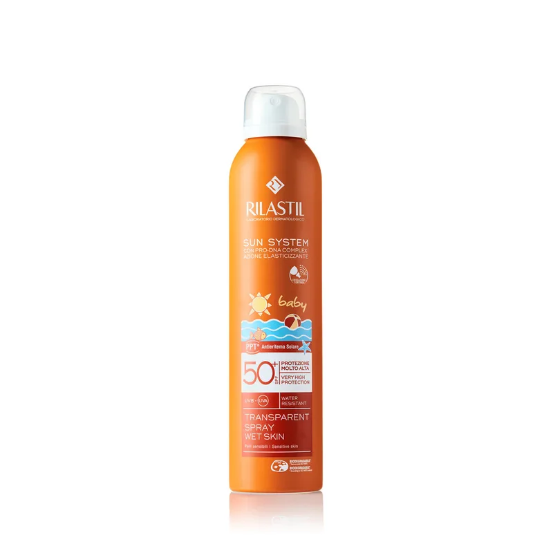 Спрей Rilastil (Ріластіл) сонцезахисний прозорий для дітей із SPF 50+, 200 мл