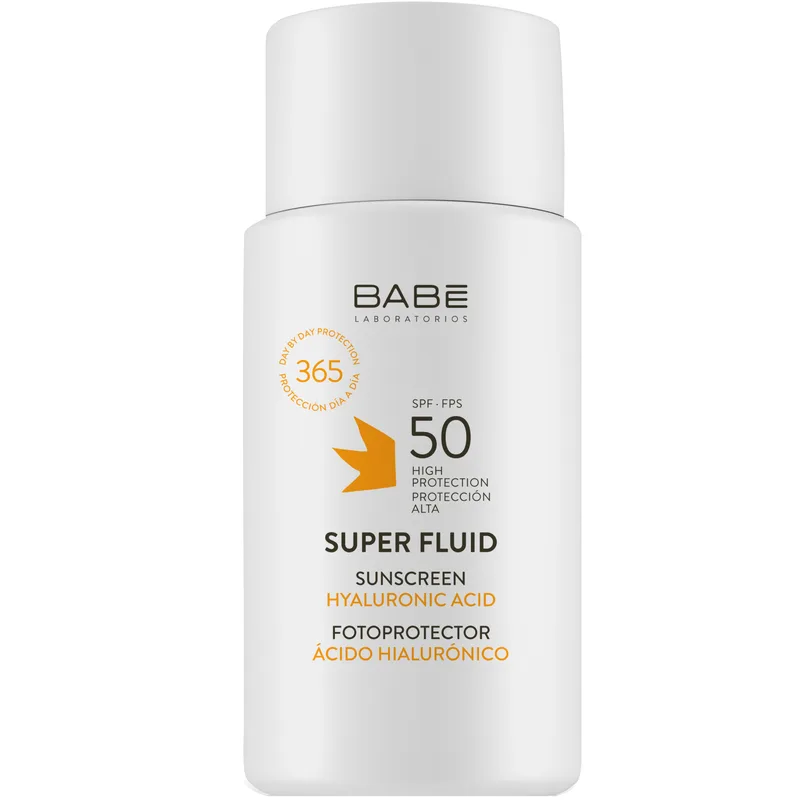 Сонцезахисний супер флюїд Babe Laboratorios SPF 50 для всіх типів шкіри, 50 мл