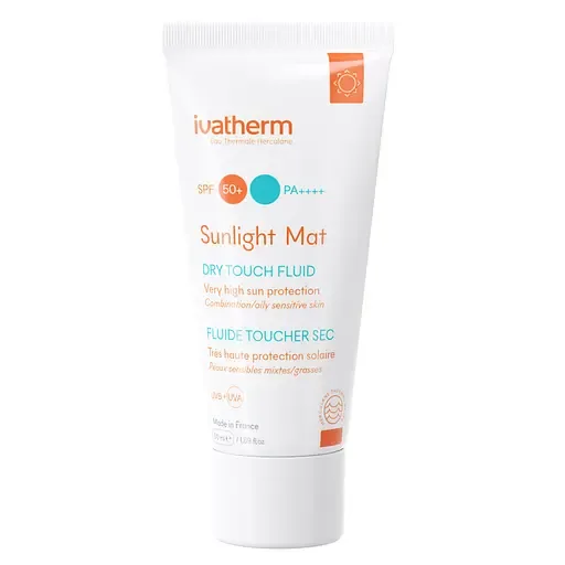 Крем Ivatherm Sunlight сонцезахисний зволожувальний крем для масної шкіри SPF 50+ 50 мл