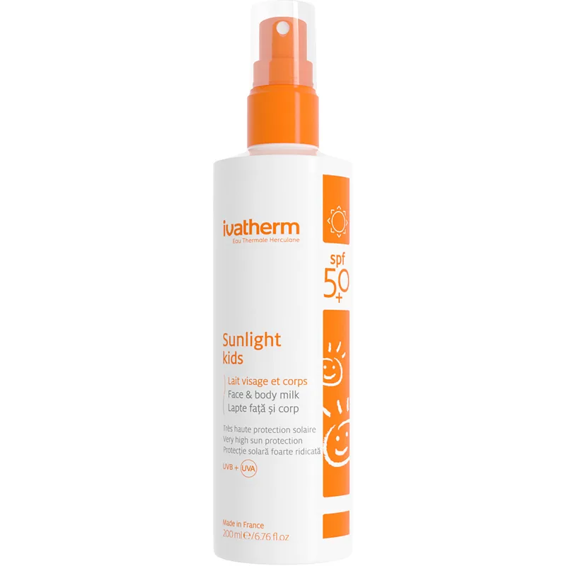 Молочко Ivatherm Sunlight Kids сонцезахисне для дітей SPF 50+ 200 мл