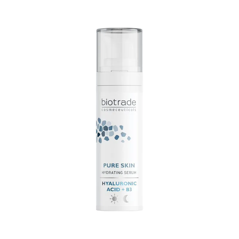 Сироватка Biotrade (Біотрейд) Pure Skin з гіалуроновою кислотою та ніацинамідом для інтенсивного зволоження шкіри, 30 мл