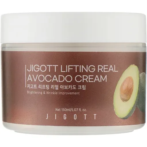 Підтягуючий крем для обличчя Jigott Lifting Real Avocado Cream, з авокадо, 150 мл