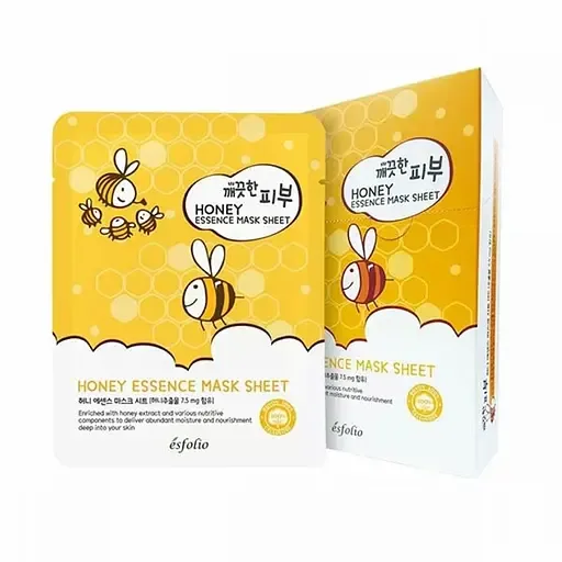 Маска тканинна для обличчя Esfolio Pure Skin з медом, 25 мл