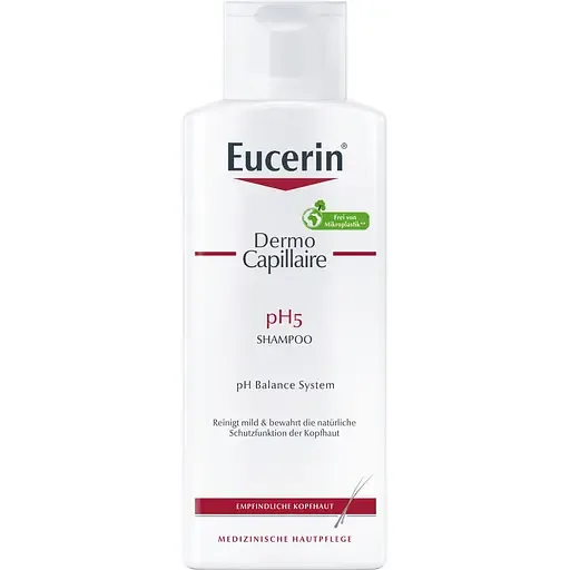 М'який шампунь для чутливої шкіри голови Eucerin ДермоКапіляр рН5 250 мл (4005800036736)