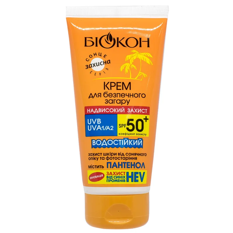 СС крем Біокон для безпечного засмагання Надвисокий захист SPF50+ 160 мл