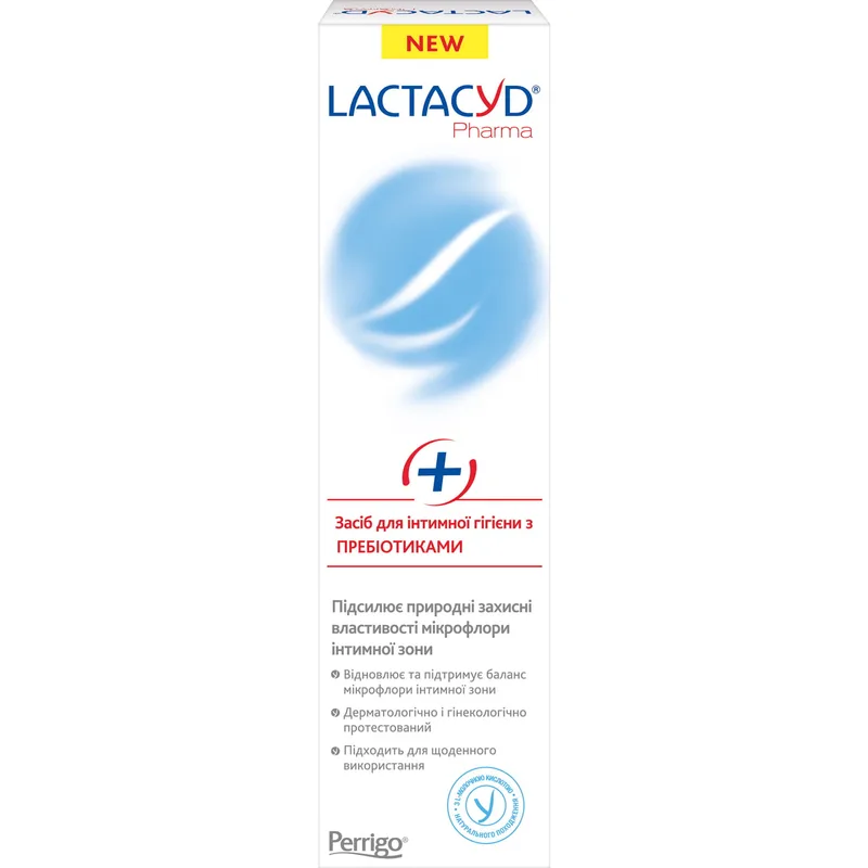 Засіб для інтимної гігієни Лактацид (Lactacyd) з пребіотиками з дозатором 250 мл