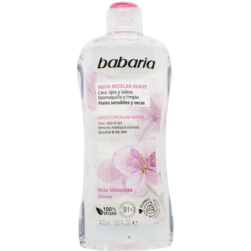 Міцелярна вода Babaria (Бабарія) шипшина для зняття макіяжу 400 мл