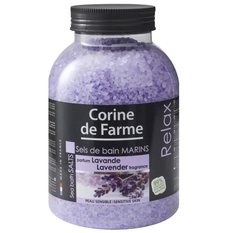Сіль морська Corine de Farme (Корін де Фарм) для ванн Лаванда