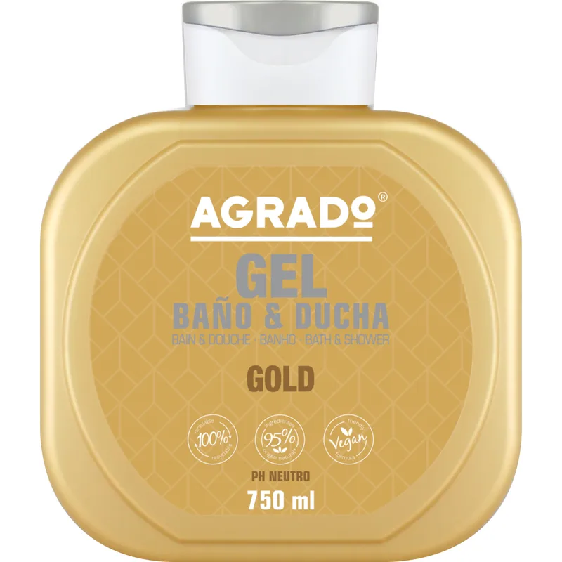 Гель для душу та ванни Agrado (Аградо) Золото, 750 мл