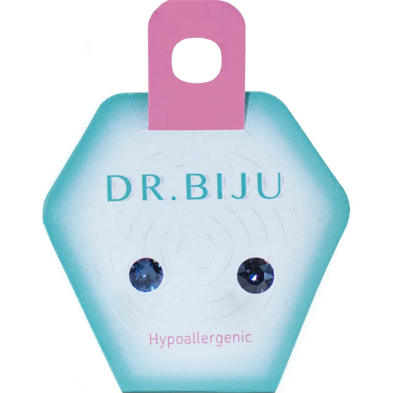 Сережки-голки Dr.Biju Сіріус 5.3 мм Графіт, дитячі, 1 пара