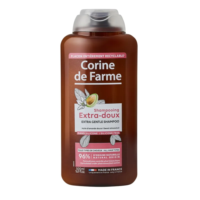 Шампунь Corine De Farme (Корін Де Фарм) ніжний з олією солодкого мигдалю 500 мл