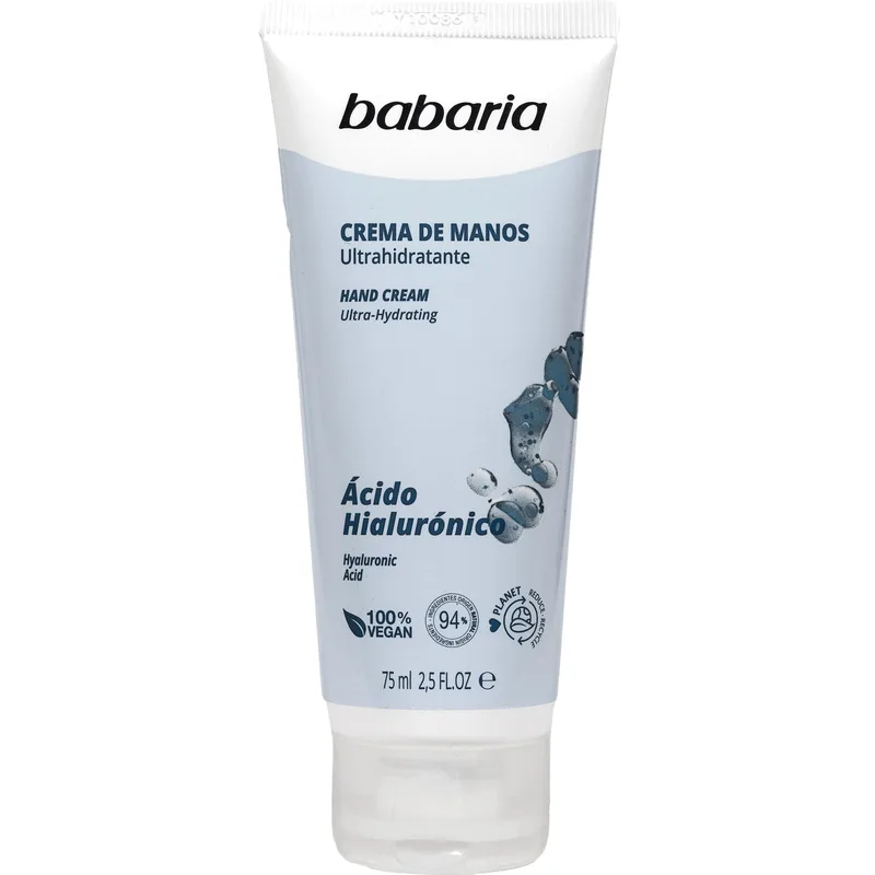 Крем для рук Babaria (Бабарія) Hyaluronic Acid з гіалуроновою кислотою, 75 мл