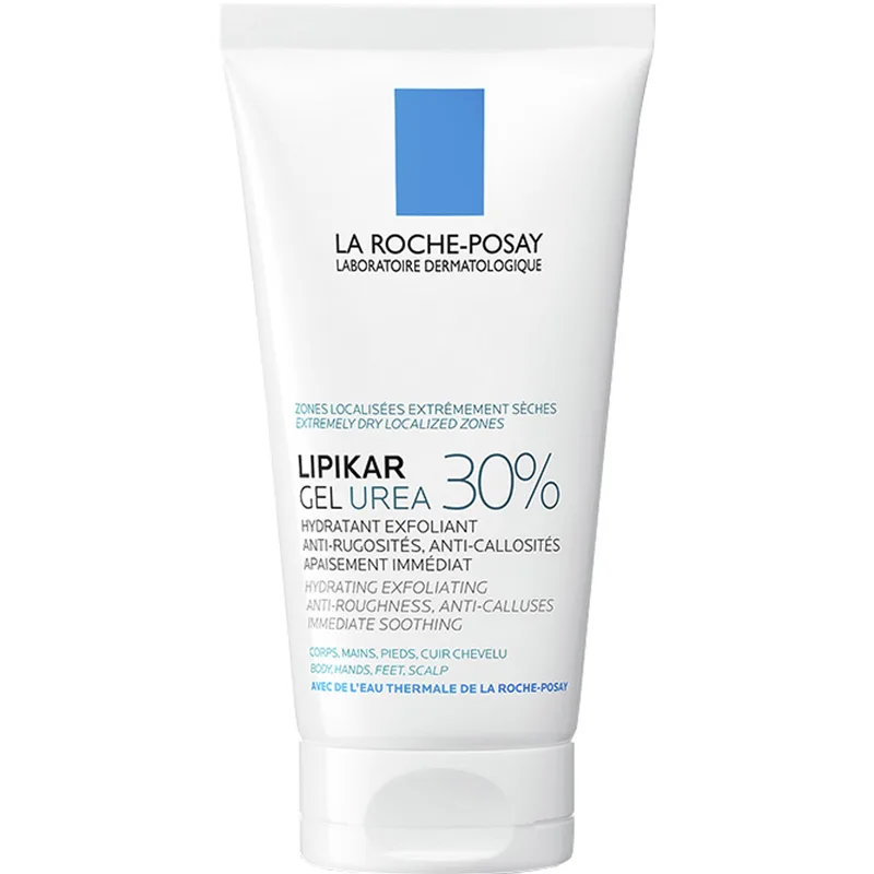 Гель La Roche-Posay (Ля Рош-Позе) Lipikar Urea 30% відлущувальний зволожувальний локальної дії з сечовиною для дуже сухих, загрубілих ділянок шкіри, 50 мл