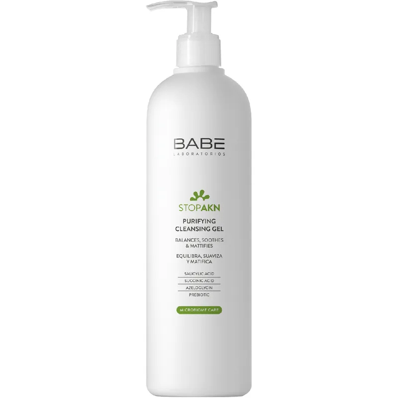 Очищувальний гель Babe Laboratorios (Бабе Лабораторіос) Stop Akn для жирної та проблемної шкіри, 400 мл