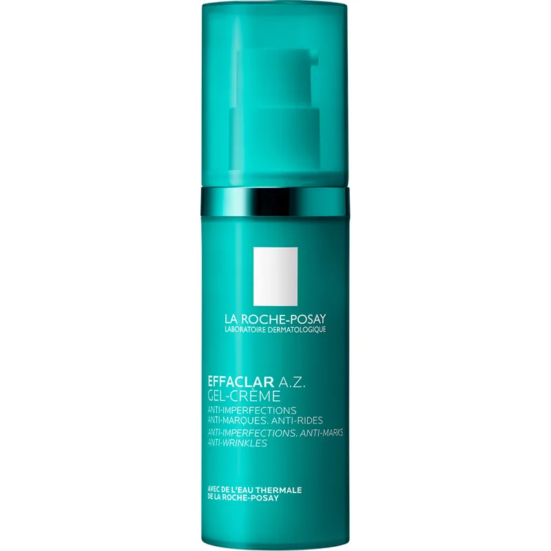 Гель-крем La Roche-Posay (Ля Рош-Позе) Effaclar A.Z. з комплексом трьох кислот для зменшення недоліків проблемної шкіри обличчя 40 мл