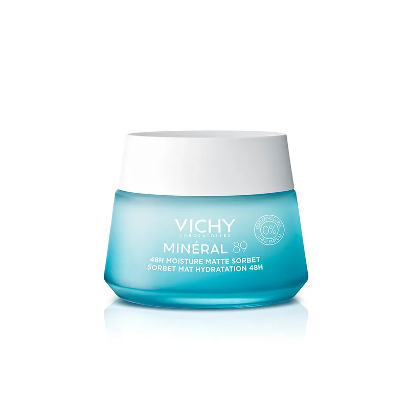 Гель-сорбет для обличчя Vichy (Віши) Mineral 89 матувальний, для жирної та комбінованої шкіри, зволоження 48 годин 50 мл