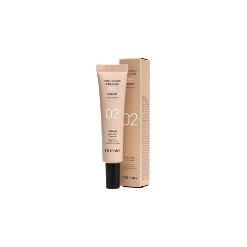 ВВ Крем для обличчя № 02 30 мл Trimay full cover 3‑in‑1 max bb cream 02 spf40 pa++