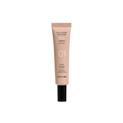 BB-крем з ефектом повного покриття 3-в-1 №01 Світлий 30 мл Trimay full cover 3-in-1 max bb cream spf40 pa++ 01 light