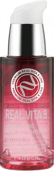 Сироватка для обличчя Enough Real Vita 8 Complex Pro Bright Up Ampoule Вітаміни, 30 мл