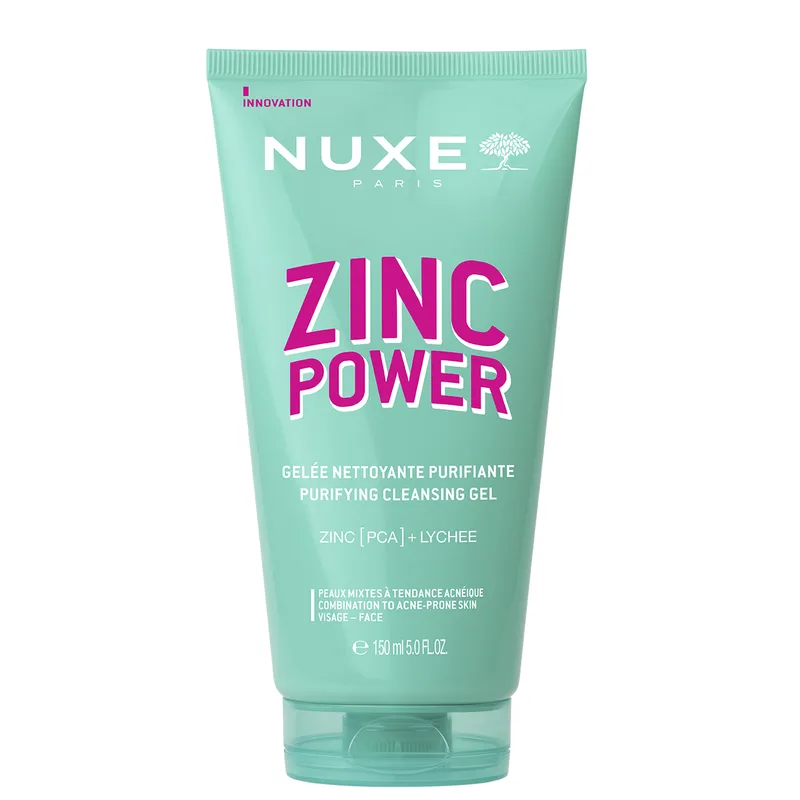 Гель для обличчя NUXE (Нюкс) Zinc Power (Цинк Пауер) очищаючий для комбінованої шкіри, схильної до акне 150 мл