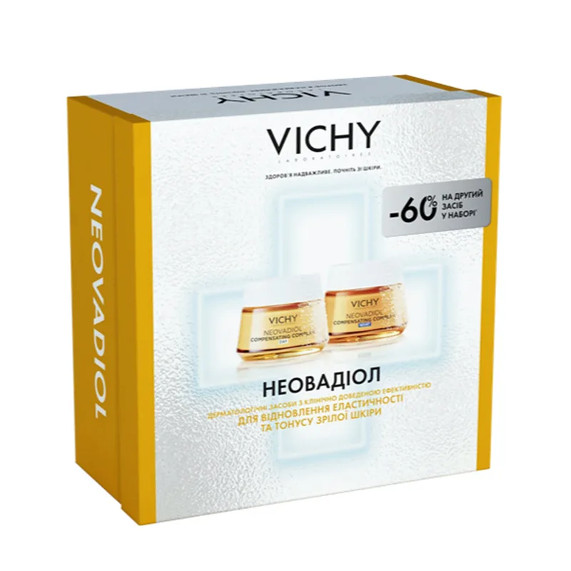 Набір VICHY (Віши) Неовадіол Крем нічний антивіковий 50 мл + Крем денний для нормальної та комбінованої шкіри 50 мл 2025