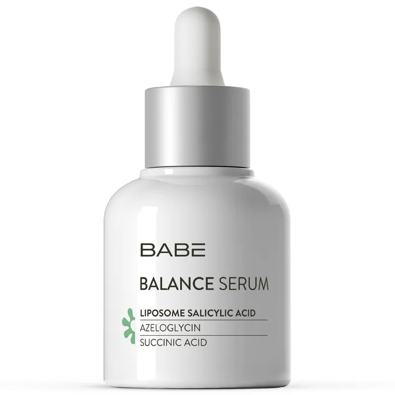 Сироватка Babe (Бабе) Serum себобалансуюча проти висипань і розширених пор з азелоглиціном 30 мл