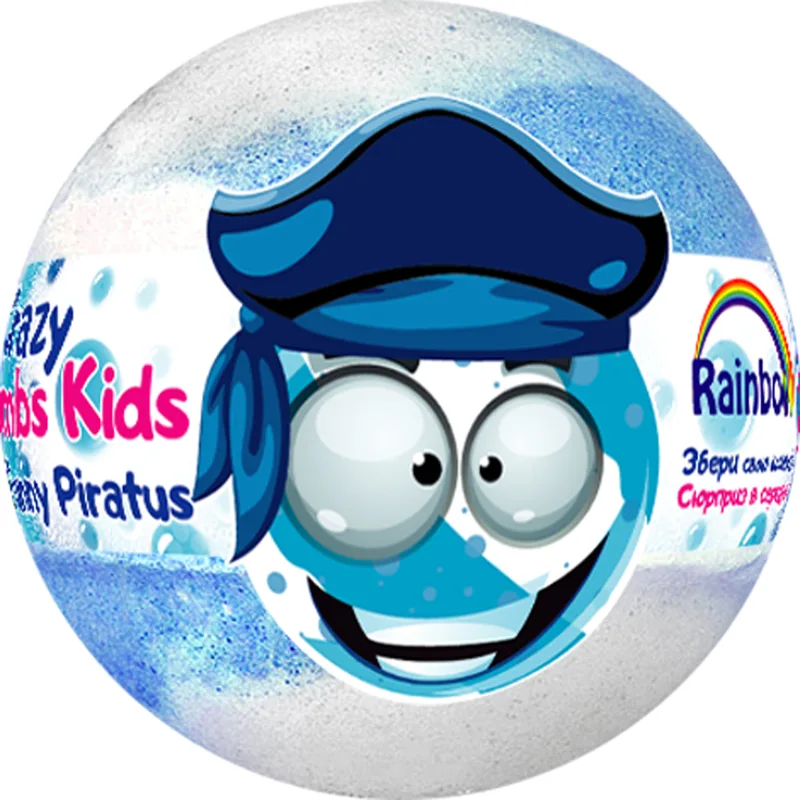 Бомбочка для ванни Аква Шайн Crazy Bombs Kids Веселий пірат 100 г AquaShine (409524733)
