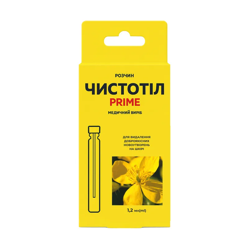 Чистотіл Prime розчин для зовнішнього застосування медичний виріб флакон 1,2 мл