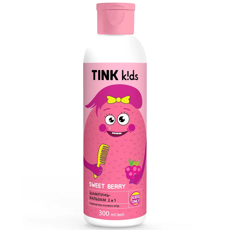Шампунь-бальзам 2 в 1 TINK (Тінк) Kids Sweet Berry дитячий 300 мл