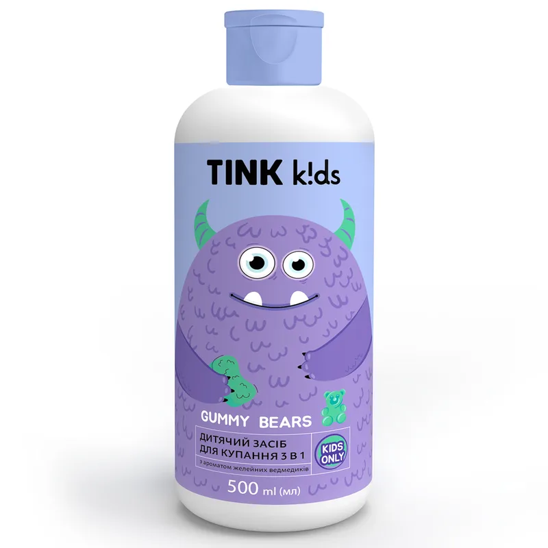 Засіб для купання TINK (Тінк) Kids Gummy Bears 3 в 1 дитячий 500 мл