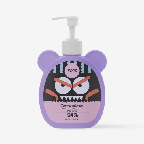 Рідке дитяче мило для рук кокос та м ята 400 мл YOPE hand soap for kids coconut & mint