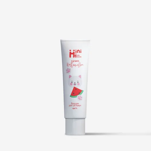 Дитячий бальзам для губ «Кавун» 12 мл MiniMi kids beauty lip balm watermelon
