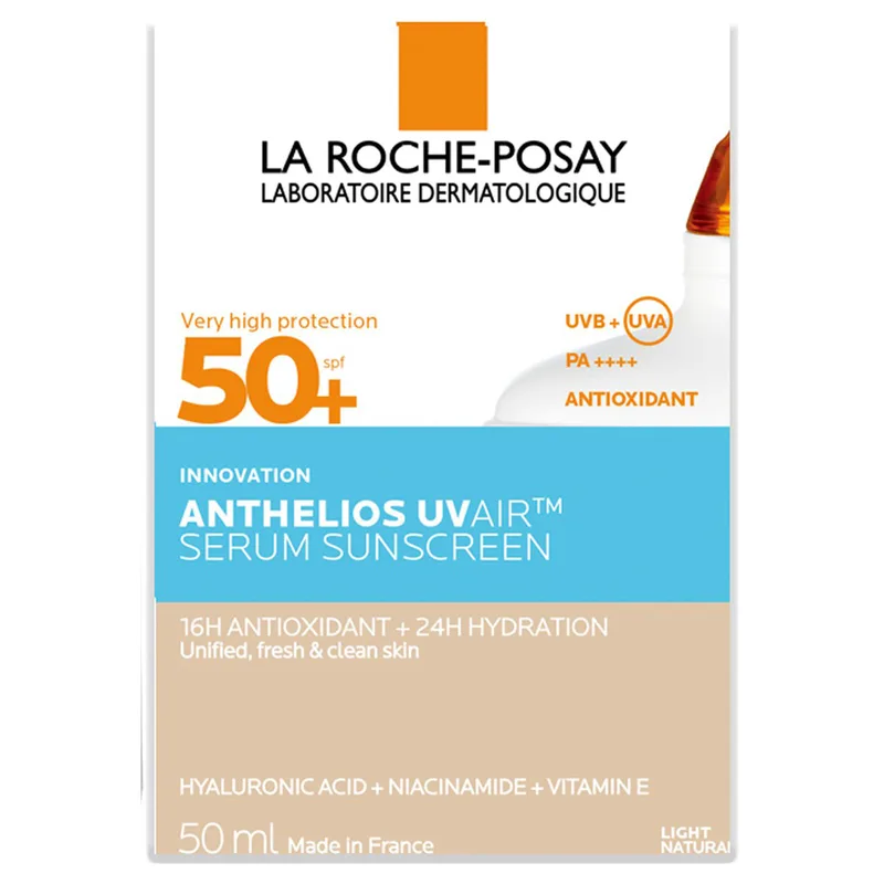 Сироватка для обличчя La Roche-Posay (Ля Рош-Позе) Антеліос UVAIR сонцезахисна невагома зволожувальна з тонуючим ефектом SPF 50+ 50 мл