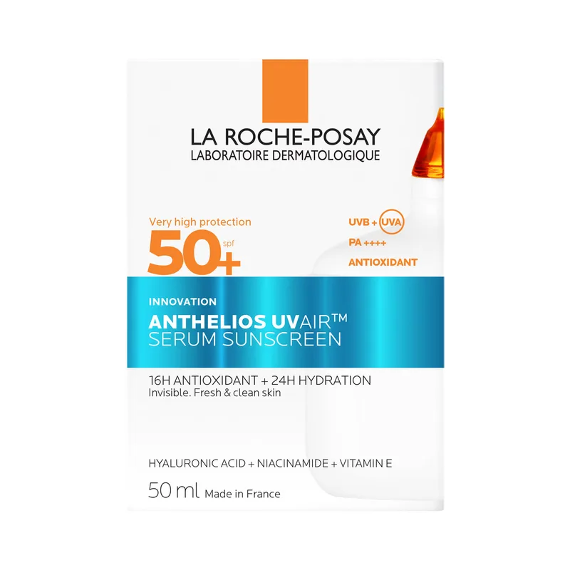 Сонцезахисна невагома сироватка для шкіри обличчя La Roche-Posay Anthelios з антиоксидантами SPF 50+ 50 мл (3337875932349)
