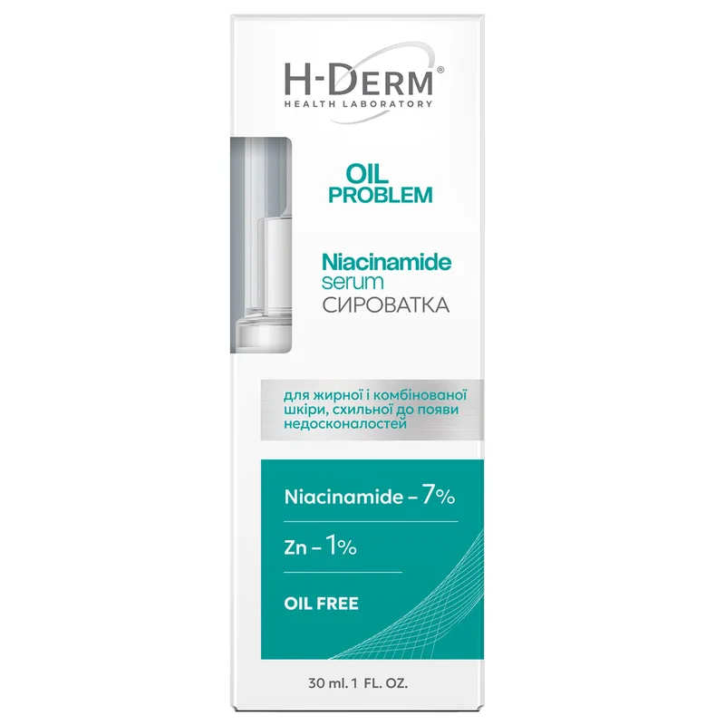 Сироватка для обличчя HEALTH DERM LABORATORY (Хелс Дерм Лабораторі) Oil Problem (Оіл Проблем) Niacinamide serum 30 мл